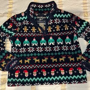 OshKosh B'gosh Holiday Patterned Zip-Up Sweater